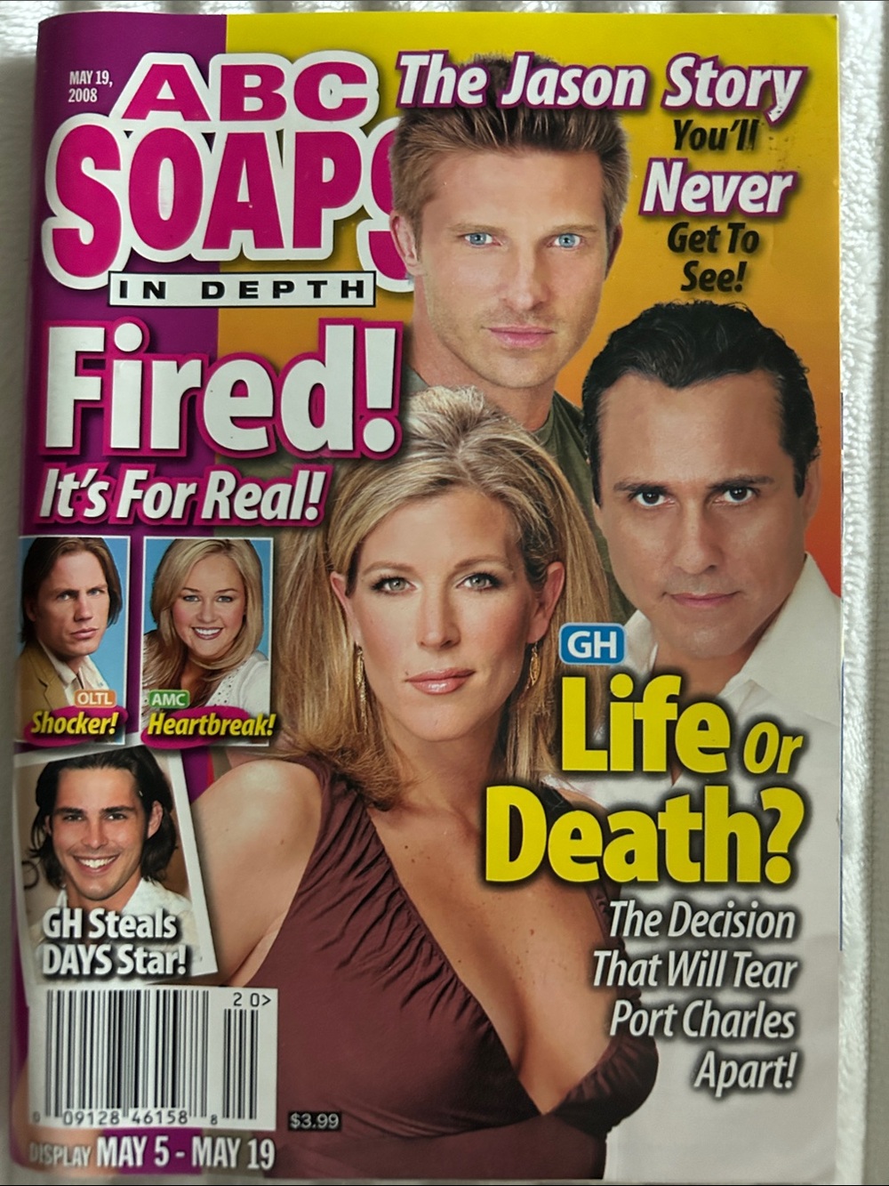 05/19/2008 Vintage Soaps In Depth Magazine - Volume 12 Issue 20